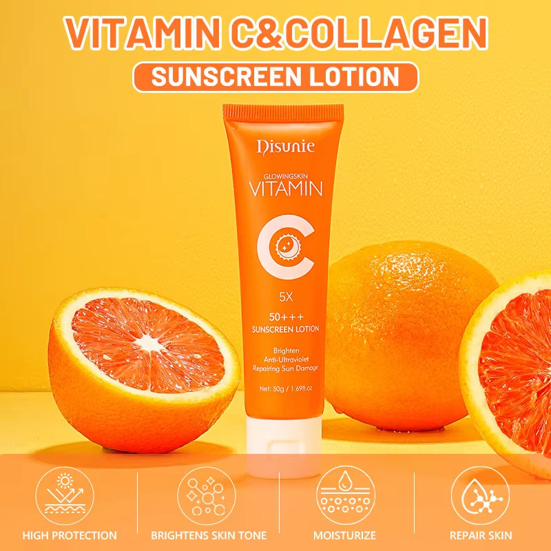 Collagen Moisturizer Brightening Lotion Korean Skin Care Sun Block Sunscreen