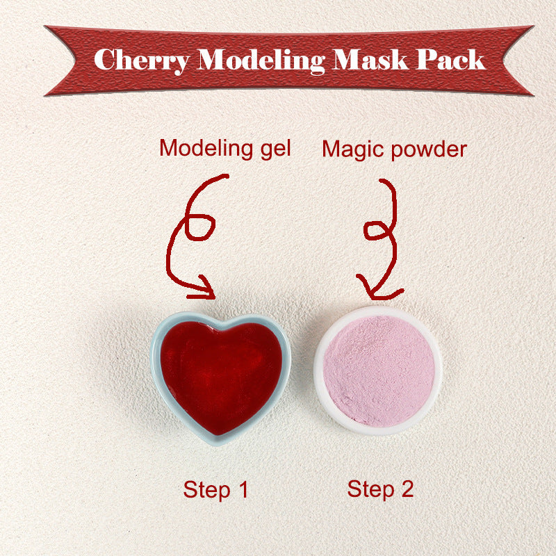 Cherry Flower Seaweed Mask Hydrating Jelly Glue Soft Mask Powder